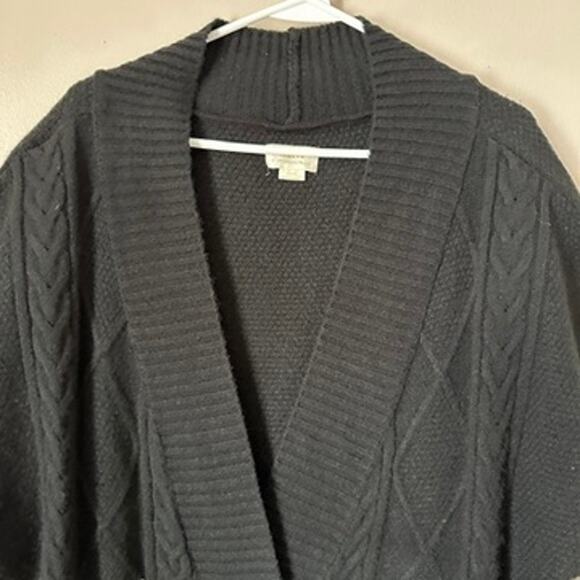 Anthropologie Maeve Sweater Vest Womens XL Black Striped Gold Button Preppy - Picture 4 of 12